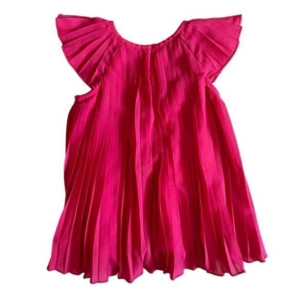 ❤️ Baby Gap Pleated Pink Dress Sie 12-18 Months - Picture 2 of 3